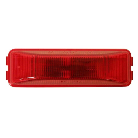 Peterson Incandescent Rectangular 391 Length x 120 Width x 084 Height Red Lens V154R